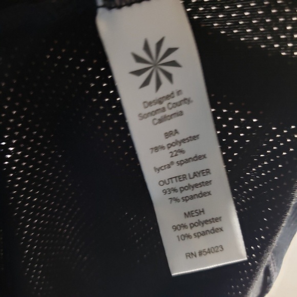 Athleta Fit Team Tank Top Cut Out Mesh Black Gold Women's Size XS - Picture 10 of 10